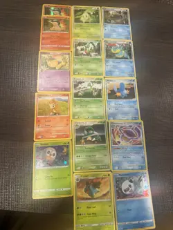 15 Card Pokemon Lot Starters Holo Reverse Holo - Image 1