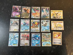 Pokemon TCG XY Era EX and Break Card Bundle Job Lot 15 Cards - Image 1