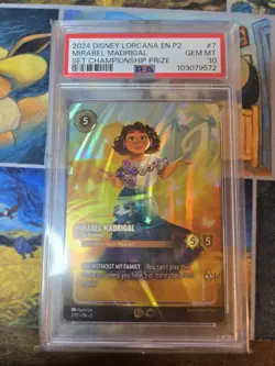 Disney Lorcana Mirabel Madrigal Family Gatherer 7/P2 Enchanted Set Champs PSA 10 - Image 1