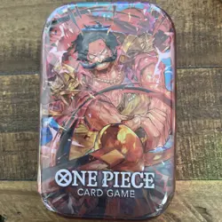 Lot of 2 One Piece Card Game Mini Tin Pack Set Vol 1 TS-01 Both Art Tins New - Image 2