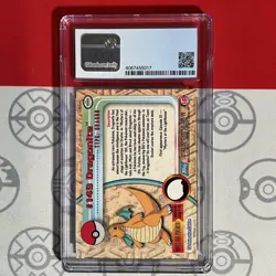 CGC 7.5 NM+ Dragonite Topps Pokemon Rainbow Foil 2000 Series 3-149 5017 - Image 2