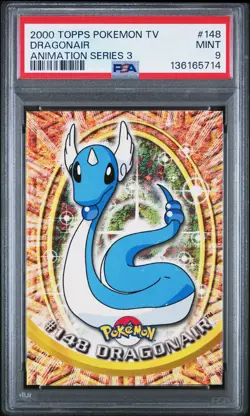 2000 TOPPS POKEMON TV ANIMATION SERIES 3 #148 DRAGONAIR PSA 9 - Image 1