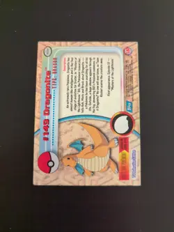 2000 topps Pokemon TV Animation Edition Series 3 Holo Foil #149 Dragonite - Image 3