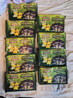 Lot Of 9 Sealed Pokemon Halloween Trick Or Trade 2023 Booster Bundles BRAND NEW - Image 1