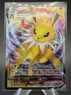 Pokemon TCG Jolteon VMAX Holo Ultra Rare Card Evolving Skies 051/203 - Image 1