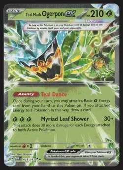SV06: Twilight Masquerade Teal Mask Ogerpon ex #025/167 Pokemon Card - Image 1