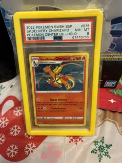Special Delivery Charizard SWSH075 SWSH: Sword & Shield Promo Cards Holo PSA 8 - Image 1