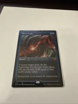 MTG English Mana Drain (Foil Etched) NM Foil Double Masters 2022 - Image 2