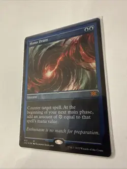 MTG English Mana Drain (Foil Etched) NM Foil Double Masters 2022 - Image 3