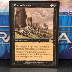Contamination Urza's Saga 123/335 MTG NM UP Magic The Gathering - Image 1