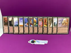 MTG Magic Urza's Land Set of 12 Urzatron Italian Renaissance FBB NM/M *CCGHouse* - Image 1