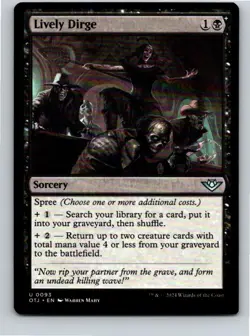 Magic the Gathering Lively Dirge Outlaws of Thunder Junction MTG Free Shipping! - Image 1