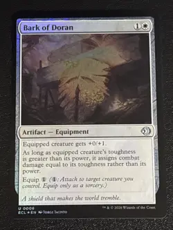 MTG Lorwyn Eclipsed Bark of Doran Foil 0006 NM - Image 1