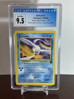 CGC 9.5 Articuno Black Star Promo 22 Pokemon TCG WOTC Promo Illustrator Error - Image 1