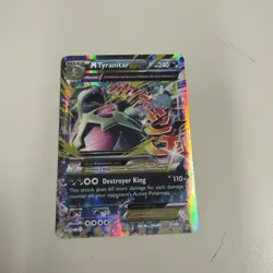🐲 M Tyranitar EX Full Art 43/98 XY Ancient Origins Pokemon Card 💥 - Image 1