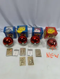 POKEMON 23K Gold-Plated PIKACHU Trading Card Limited Edition Box Lot - Image 1