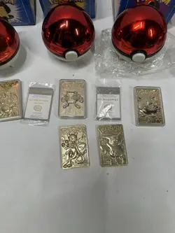 POKEMON 23K Gold-Plated PIKACHU Trading Card Limited Edition Box Lot - Image 2