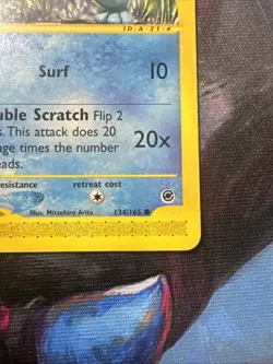 Pokemon TCG Expedition Base Set Totodile 134/165 Regular Card eReader - Image 4