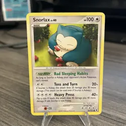 Pokemon 2009 Snorlax 81/111 Rising Rivals Regular LP - Image 1