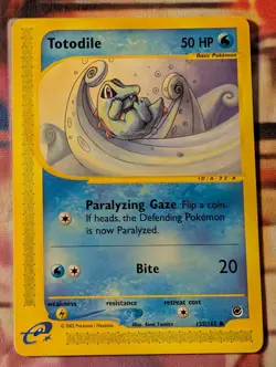 Totodile 135/165 Expedition LP Pokemon - Image 1