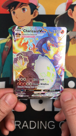 Pokemon Charizard VMAX SV107/SV122 Shining Fates Shiny Vault Holo Full Art NM - Image 2