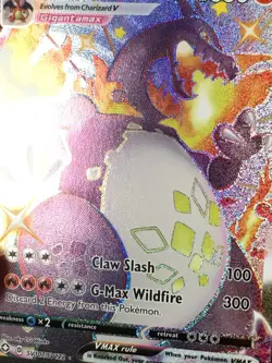 Pokemon Charizard VMAX SV107/SV122 Shining Fates Shiny Vault Holo Full Art NM - Image 3