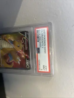 Pokemon TCG Dragonite V Full Art Holo Ultra Rare PSA 9 Mint Evolving Skies - Image 2