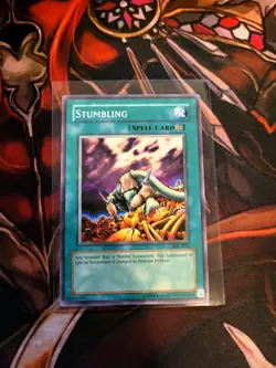 YUGIOH TCG STUMBLING IOC-035 COMMON UNLIMITED EDITION 1996 - Image 1