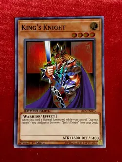 Yu-Gi-Oh! - King's Knight - SBLS-EN005 - Super Rare - 1st Edition Unplayed Mint+ - Image 1