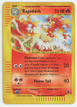 Rapidash 26/165 Reverse Holo Rare Expedition Pokemon Card 2002 WOTC - Image 1