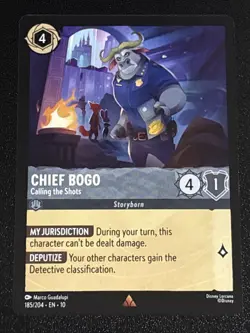 Disney Lorcana Whispers in the Well Chief Bogo-Calling the Shots 185/204 NM Rare - Image 1