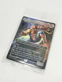 Marvel Legends Spectacular Spider-Man Exclusive Magic: The Gathering Foil Card - Image 1