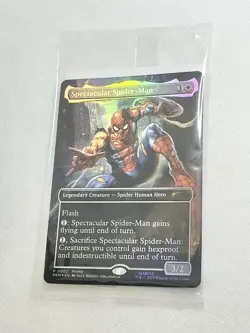 Marvel Legends Spectacular Spider-Man Exclusive Magic: The Gathering Foil Card - Image 3
