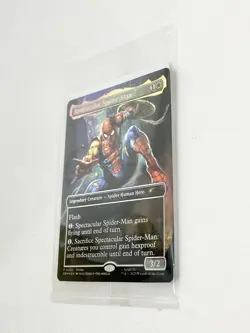 Marvel Legends Spectacular Spider-Man Exclusive Magic: The Gathering Foil Card - Image 4