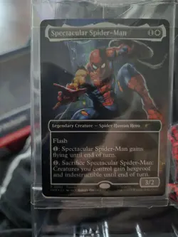 Marvel Legends MTG Spectacular Spider-Man Battle-Damaged SEALED CARD ONLY - Image 2