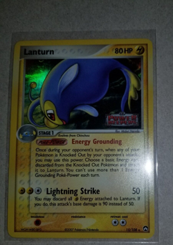 Pokemon TCG Lanturn - 15/108 - Reverse Holo Rare Stamped - EX Power Keepers - LP - Image 2