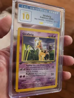 (POP 7) CGC 10 Pristine 1st Edition Girafarig 2000 Pokemon Neo Genesis 58/111 - Image 5