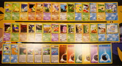 LP/MP (1st edition) COMPLETE Pokemon NEO GENESIS Set 41-Card COMMON First ed - Image 1