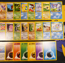 LP/MP (1st edition) COMPLETE Pokemon NEO GENESIS Set 41-Card COMMON First ed - Image 4