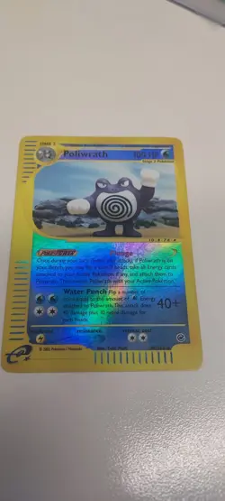 Pokemon TCG Poliwrath 60/165 Expedition Reverse Holo Rare NM - Image 1