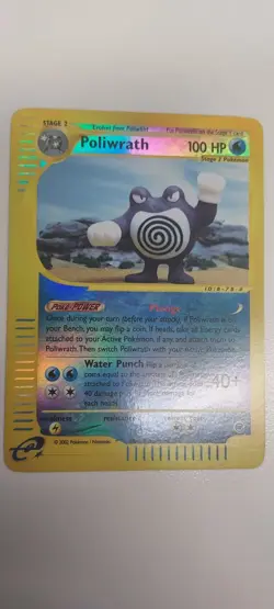 Pokemon TCG Poliwrath 60/165 Expedition Reverse Holo Rare NM - Image 4