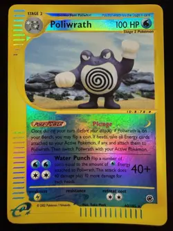 Pokemon TCG Poliwrath 60/165 Expedition Reverse Holo Rare NM - Image 1
