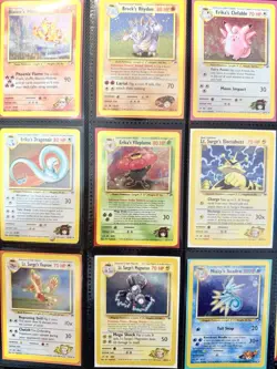 Pokemon Vintage Binder Collection Lot - Gym Heroes Almost Master Set - Read - Image 1