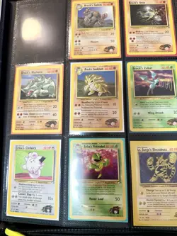 Pokemon Vintage Binder Collection Lot - Gym Heroes Almost Master Set - Read - Image 3