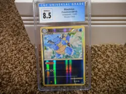 Blastoise Unleashed cgc 8.5 NM MINT+ REVERSE HOLO 13/95 Pokemon 2010 psa card - Image 1