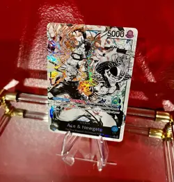 One Piece TCG Ace & Newgate Alt Art Parallel ST22-001 Vista & Decalvan Bros NEW - Image 2