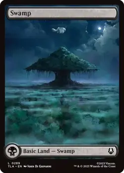 4 x Swamp (0289) - Avatar: The Last Airbender - Common - Basic Land Full Art - Image 1