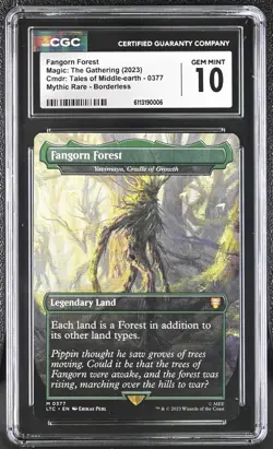MTG Tales of Middle Earth Lord of the Rings Fangorn Forest 0377 CGC 10 Pop 5 - Image 1