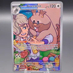 Arven's Greedent 205/182 Illustration Rare SV10: Destined Rivals Pokemon TCG NM - Image 1