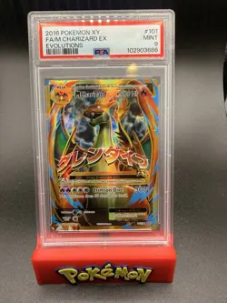 Pokemon TCG XY Evolutions 2016 Charizard EX #101/108 FA/M PSA 9 MINT - Image 1